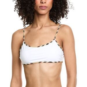 Burberry Womens  Check Trim Bikini Top